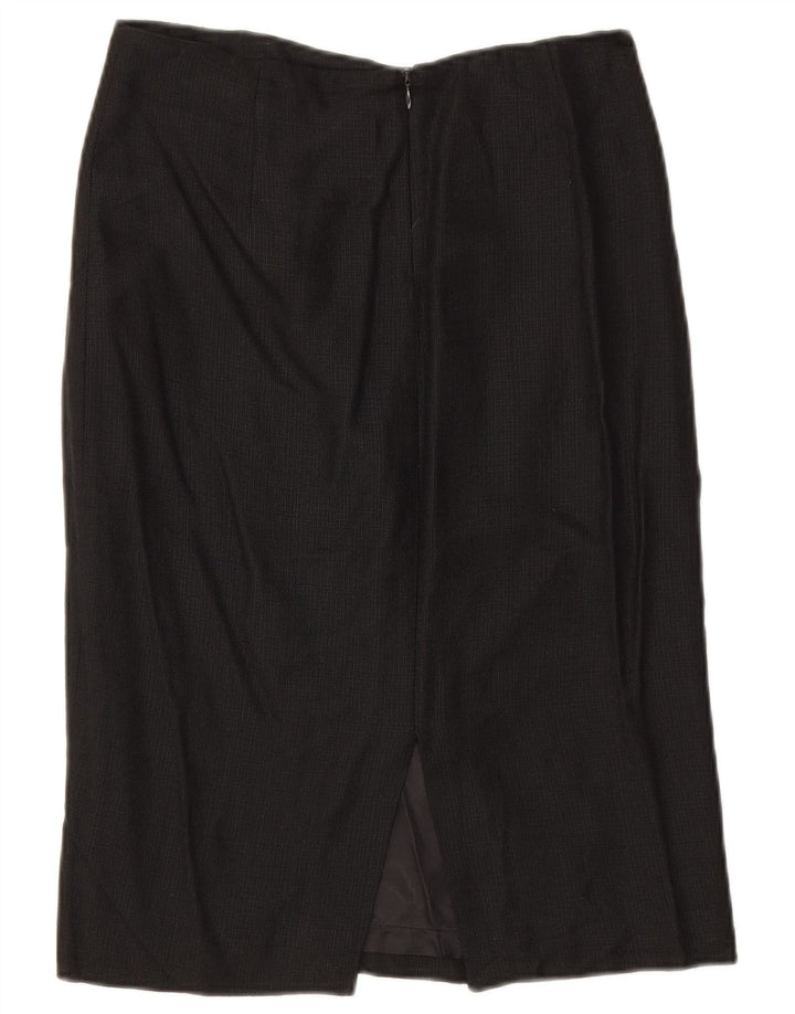 Zara Falda Recta Mujer EU 38 Small W28 Rayón Negro