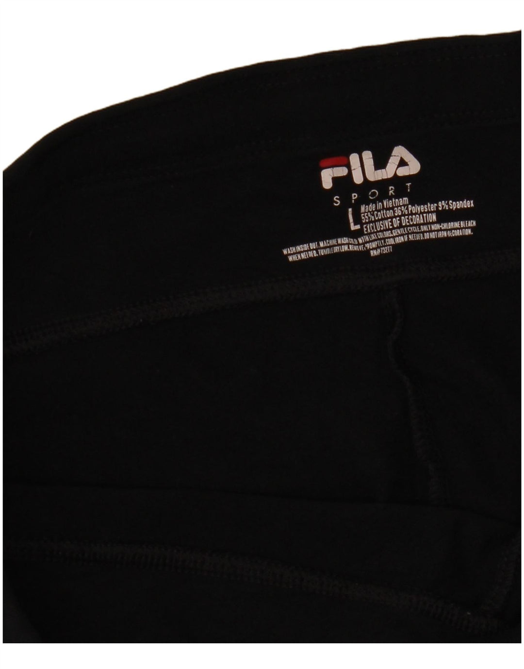 FILA Pantalones de chándal para mujer UK 44 Grande Algodón negro
