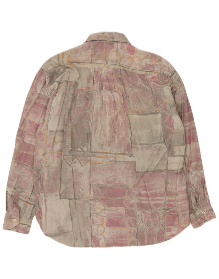 Camisa De Hombre Leader Large Viscosa Patchwork Multicolor