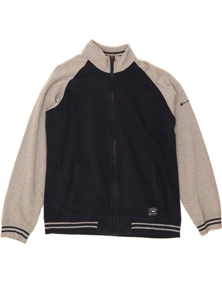 CHAMPION Womens Heritage Classics Tracksuit Top Jacket UK 20 2XL Navy Blue Vintage Champion and Second-Hand Champion from Messina Hembry 