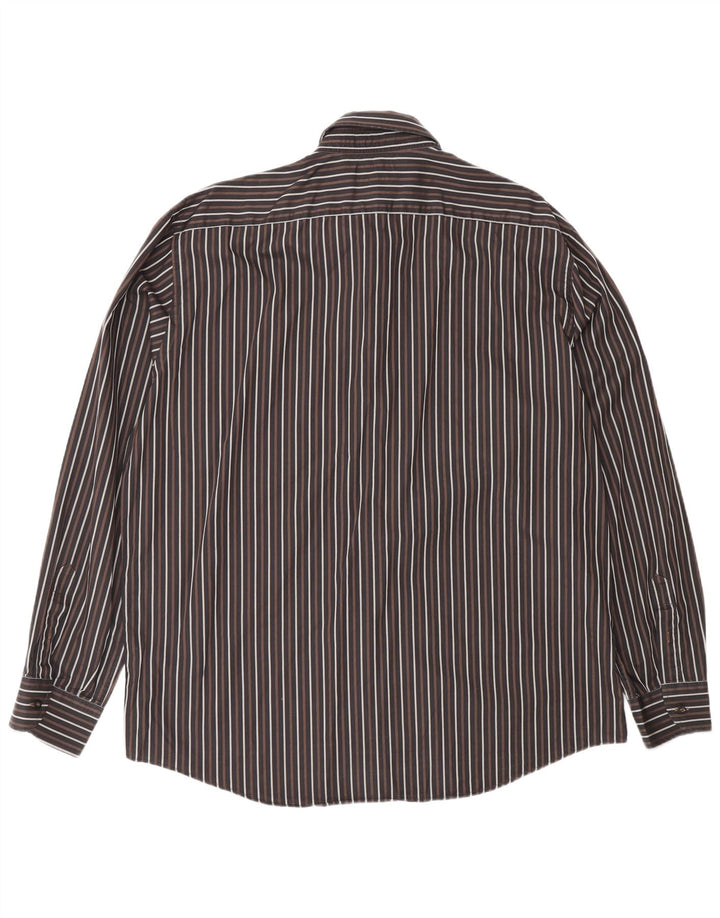 Navigare Camisa Hombre XL Marrón Rayas