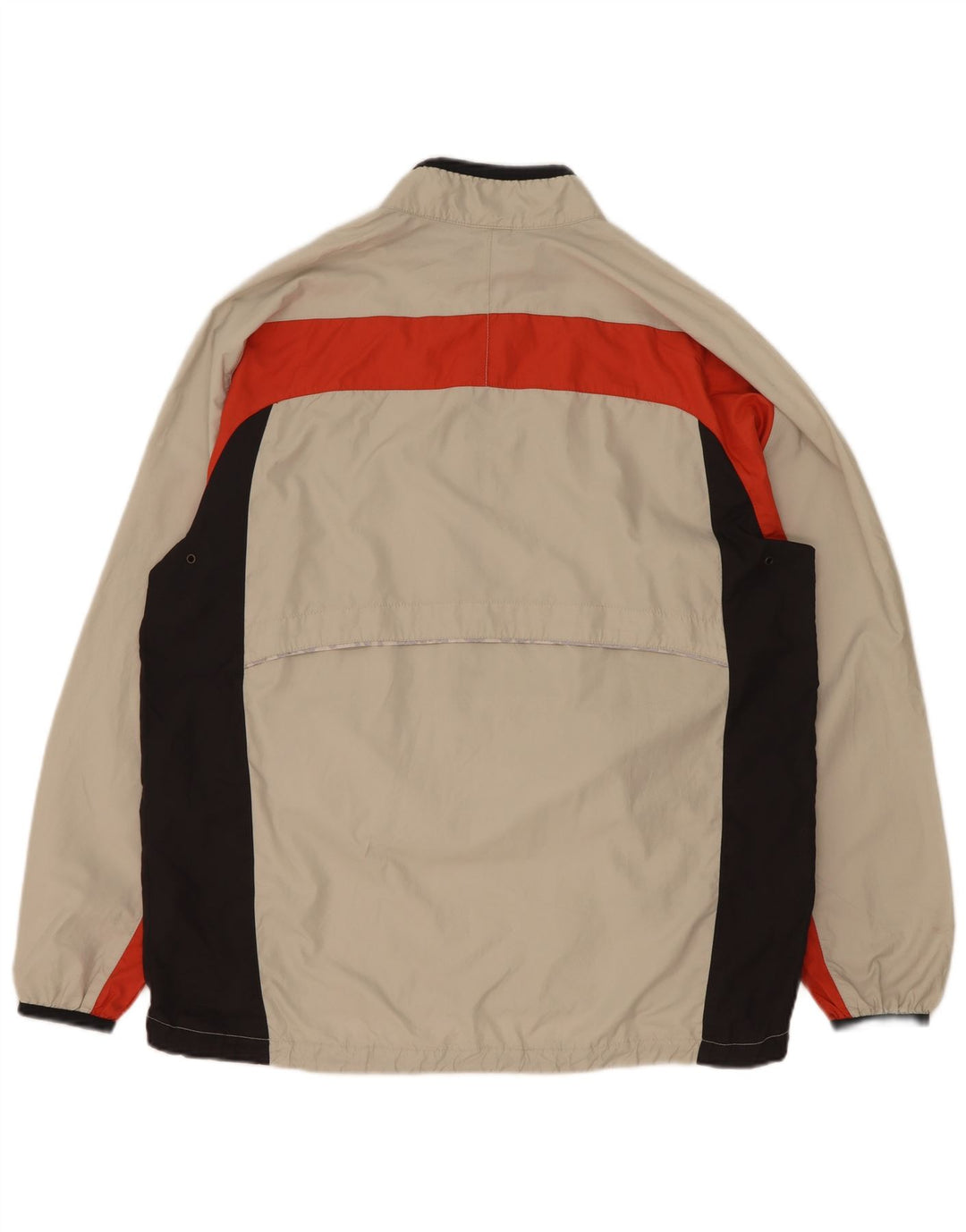 Nike Mujer Jersey Chándal Top US 12/14 Grande Beige Colorblock
