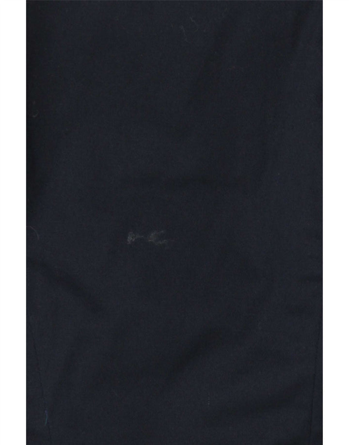 Zara Mujer Chaqueta Blazer De 1 Botón UK 40 XL Algodón Azul Marino