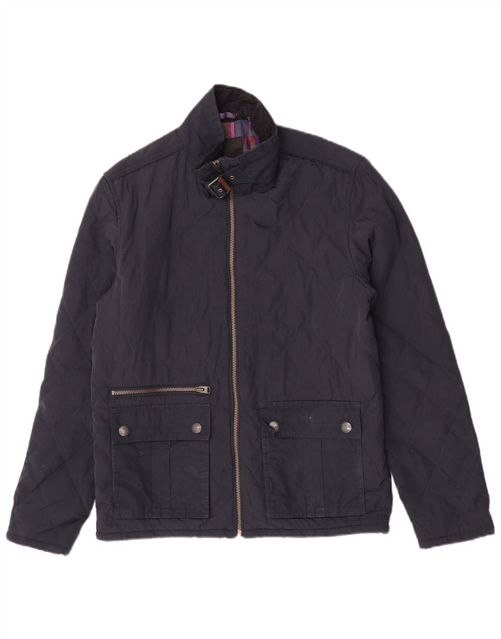 Ted Baker Chaqueta acolchada para hombre Talla 4 Grande Poliéster azul marino