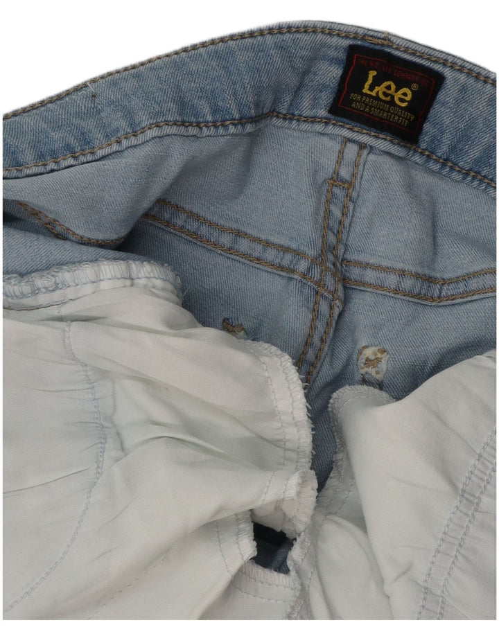 LEE Pantalones cortos de mezclilla para mujer W32 Azul grande