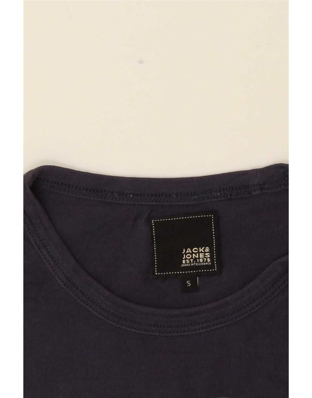 Jack & Jones Hombre Camiseta Gráfica Top Small Azul Marino