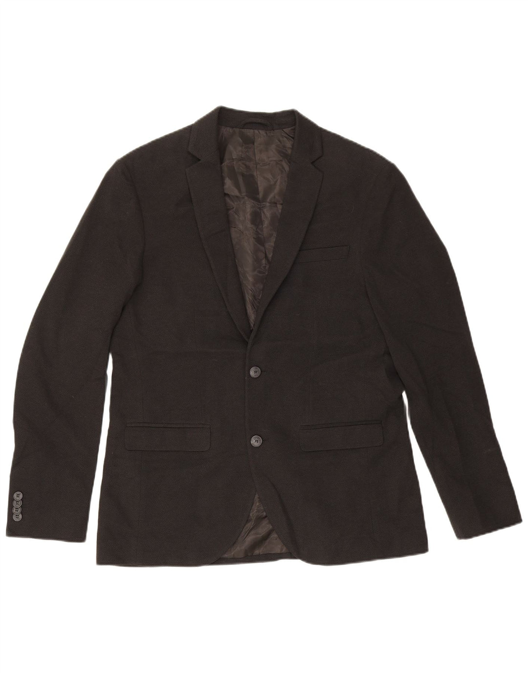 Jack & Jones Chaqueta tipo blazer de 2 botones para hombre EU 50 Grande Poliéster negro