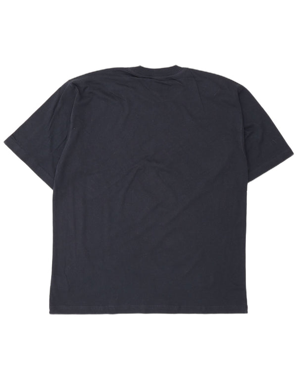 Reebok - Camiseta gráfica para hombre, talla grande, algodón azul marino