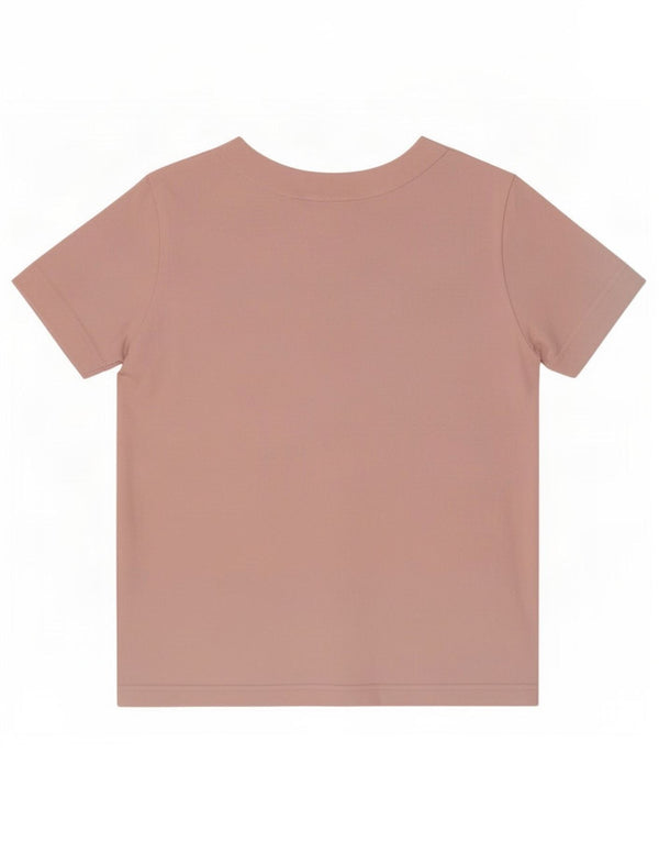 Camiseta Lacoste Mujer Top Talla 46 XL Algodón Rosa