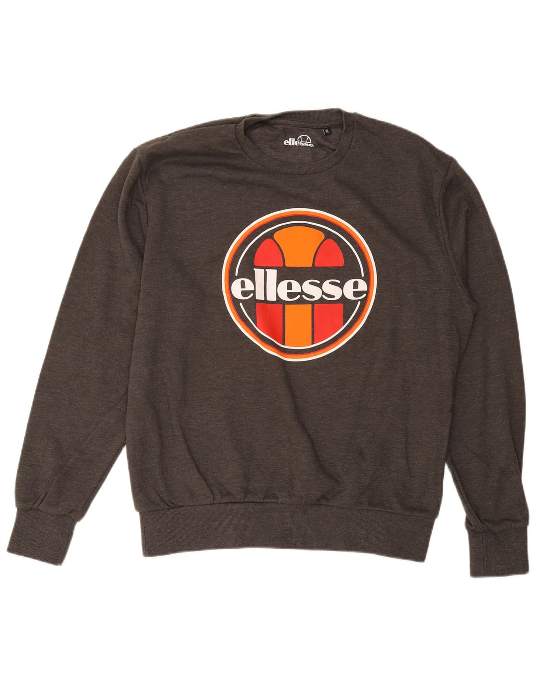 ELLESSE Sudadera gráfica para hombre Jumper XL Gris Algodón
