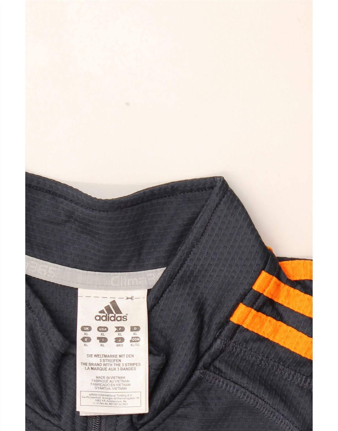 ADIDAS Mens Clima 365 Zip Neck Jersey Chándal Top XL Azul Marino