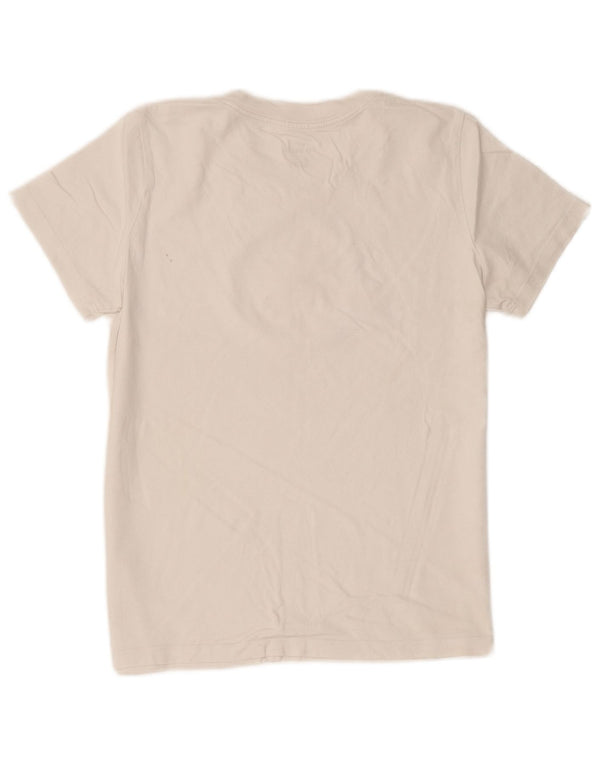 Nike Camiseta gráfica para mujer Top UK 10 Small White Cotton