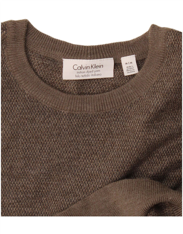 Calvin Klein Jersey con Cuello Redondo para Hombre Gris Medio