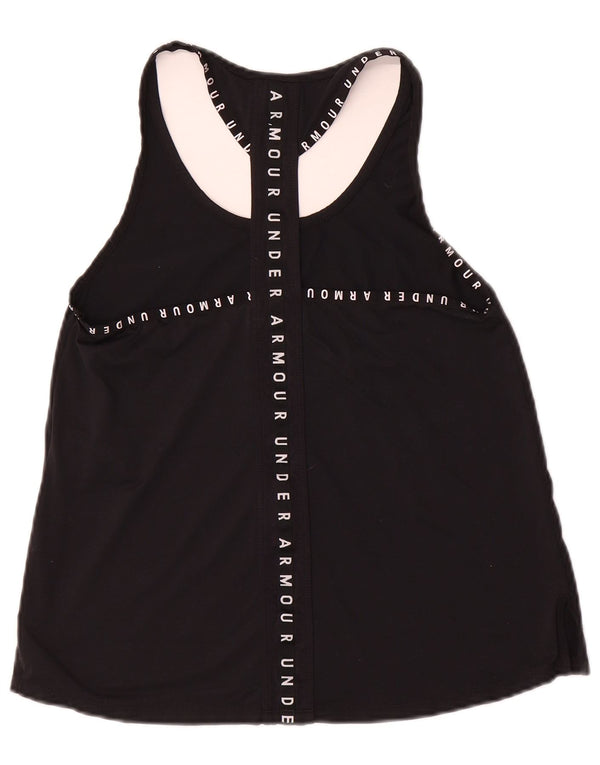 Under Armour Camiseta sin mangas con gráfico Heat Gear para mujer Reino Unido 10 Small Poliéster negro