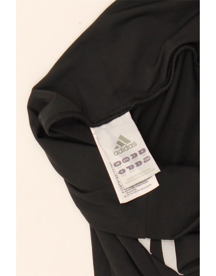 ADIDAS Mujer Climalite Pantalones de Chándal de Pierna Ancha Reino Unido 12 Mediano Negro