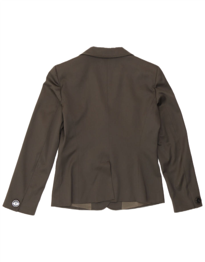 Marella Traje de 2 piezas con 2 botones para mujer UK 10 Small W27 L30 Lana marrón