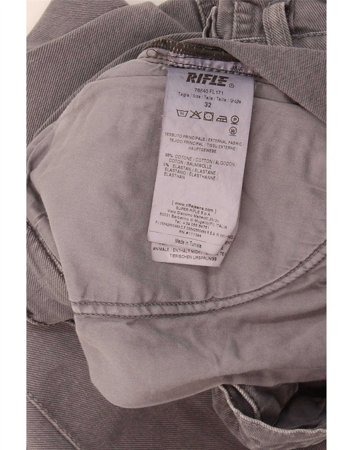Vaqueros ajustados para hombre Rifle W32 L31 Algodón gris
