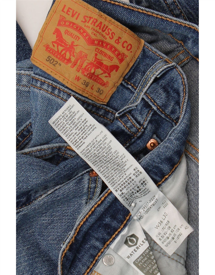 Vaqueros Levi's 502 Tapered para hombre W36 L30 Algodón azul