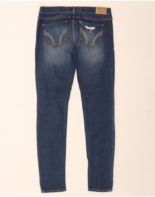 Hollister Jeans Ajustados Desgastados para Mujer US 7 Medium W28 L31 Algodón Azul