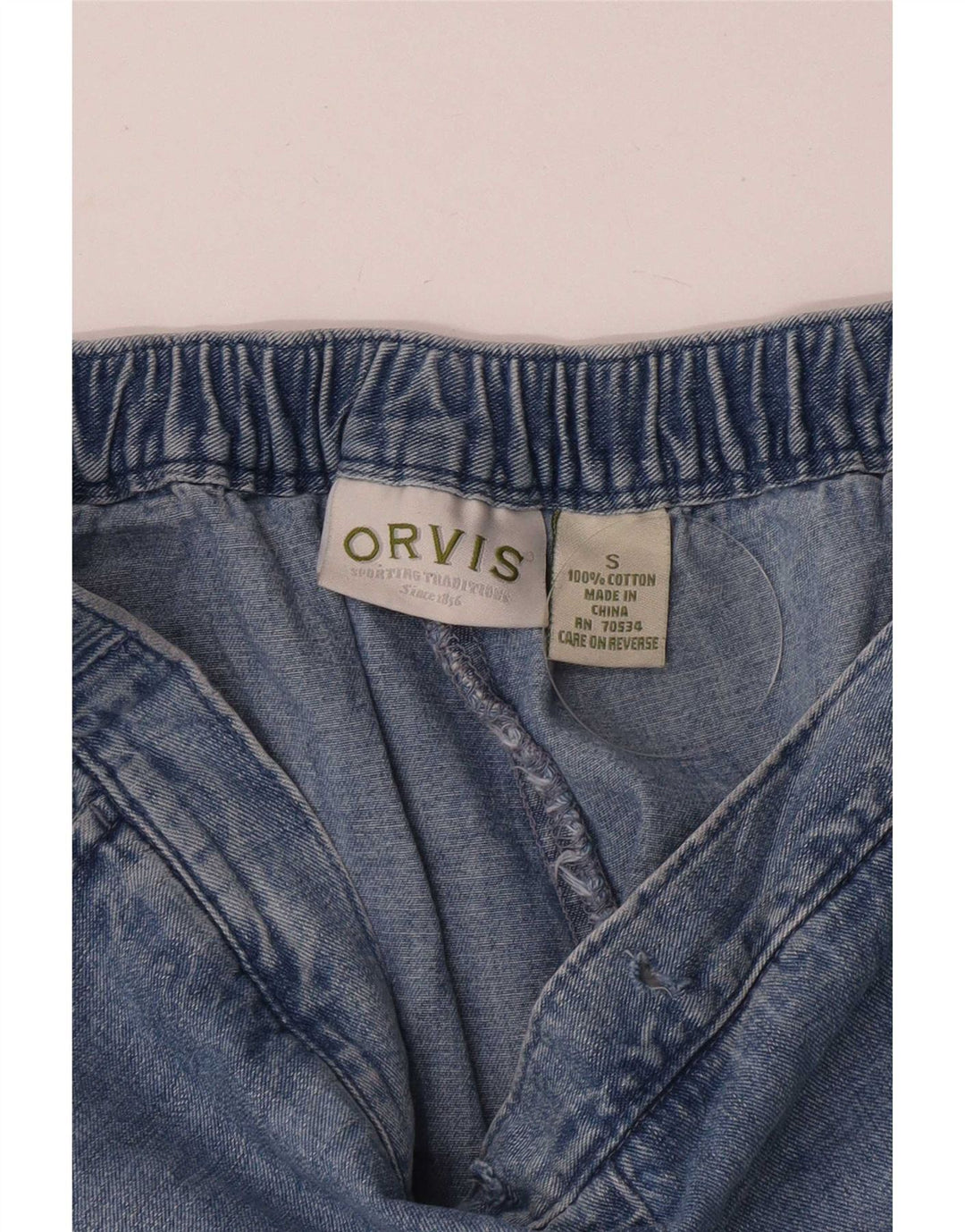 Orvis Jeans Rectos Regulares Para Mujer Pequeños W32 L25 Algodón Azul