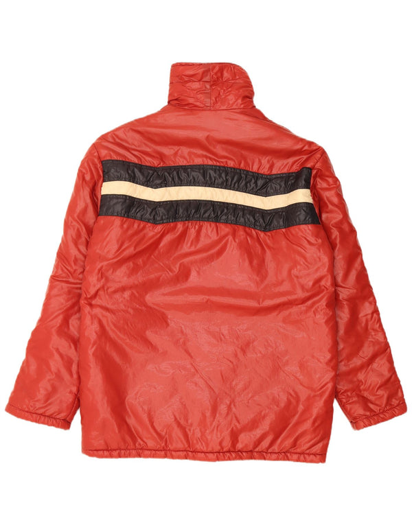Chaqueta Acolchada Mujer Charly Con Capucha IT 48 XL Poliamida Color Block Rojo