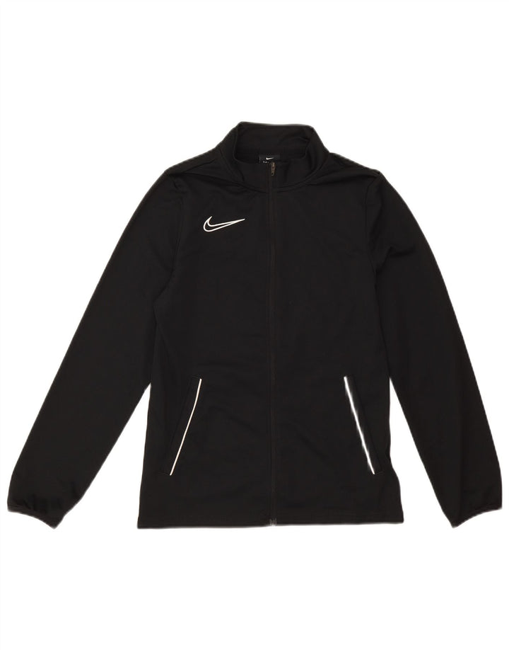 Nike - Chaqueta de chándal para niño (12 a 13 años, talla grande, poliéster), color negro
