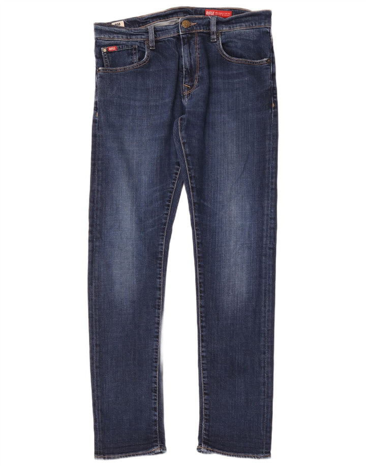 Vaqueros ajustados para hombre Rifle W34 L33 Algodón azul
