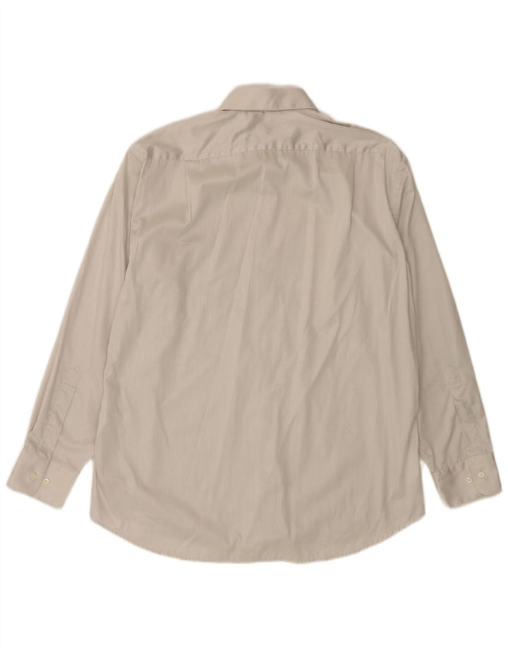 Camisa HUGO BOSS para hombre Talla 43 17 XL Blanco roto Raya diplomática