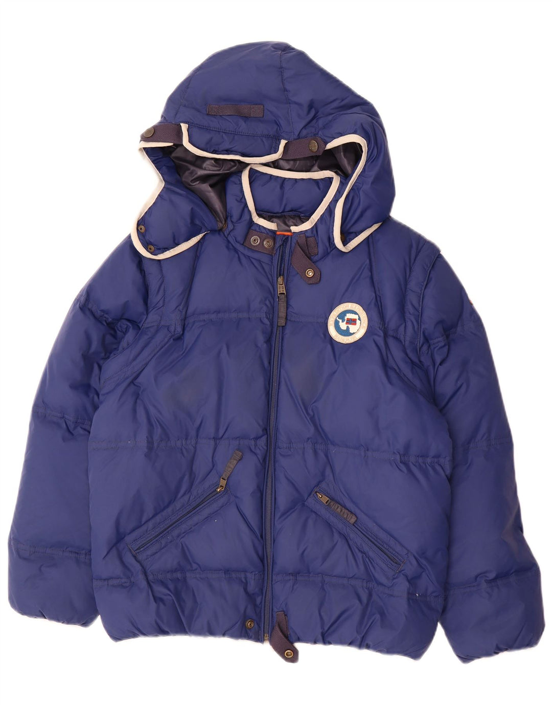 NAPAPIJRI Cazadora Acolchada Con Capucha Niño 13-14 Años Azul Marino Poliamida