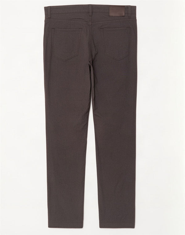 Hugo Boss Mens Slim Casual Pantalones W35 L34 Algodón Gris