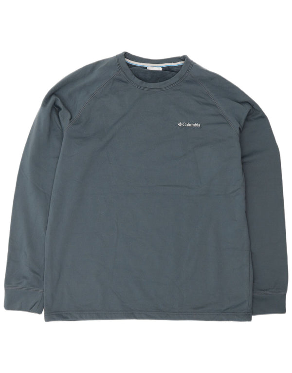 COLUMBIA Sudadera para hombre Jumper Large Azul marino Poliéster