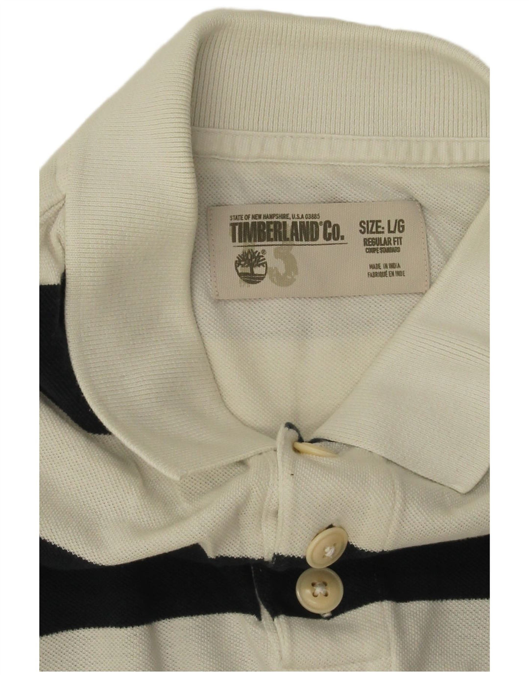 Timberland Polo De Corte Regular Para Hombre Grande A Rayas Negras