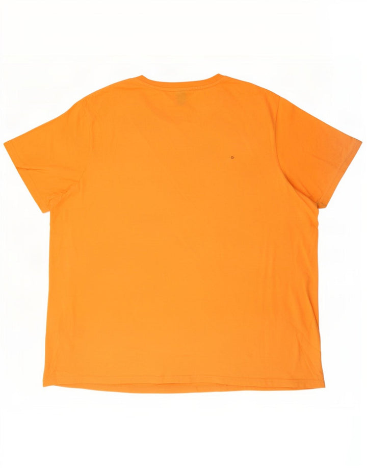 Ellesse Camiseta gráfica para hombre Top 2XL Algodón naranja