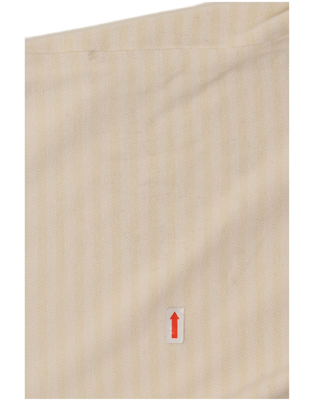 LACOSTE Polo para hombre Talla 7 2XL Algodón a rayas blanco roto