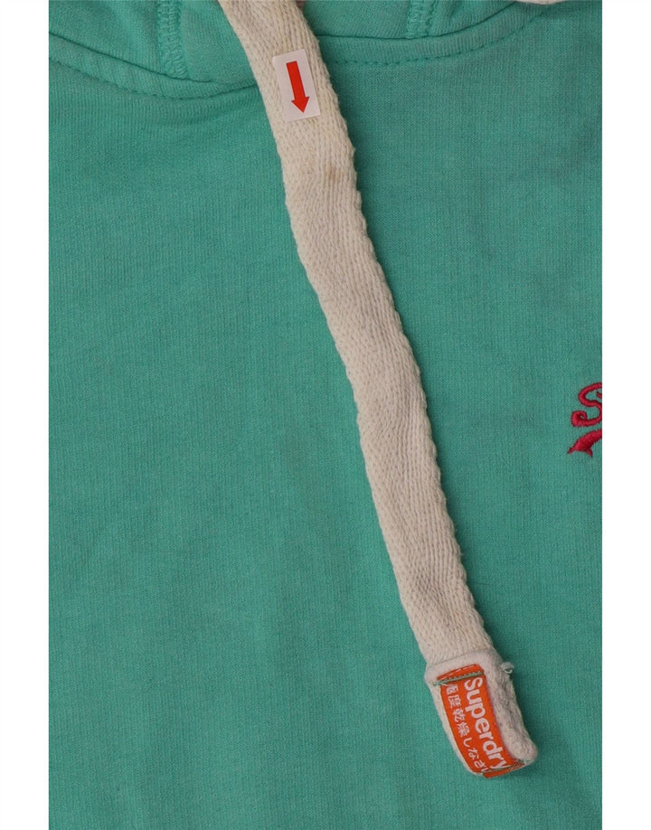 Superdry Jersey con capucha para mujer Reino Unido 40 Algodón turquesa mediano