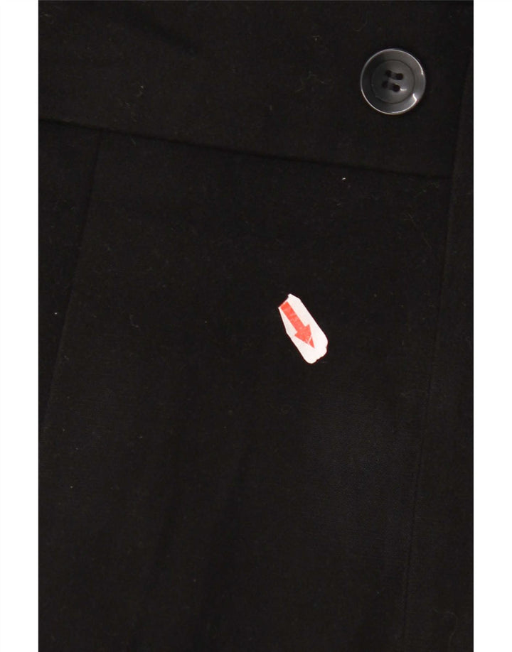 Marks & Spencer Abrigo de corte regular para mujer UK 10 Small Poliéster negro