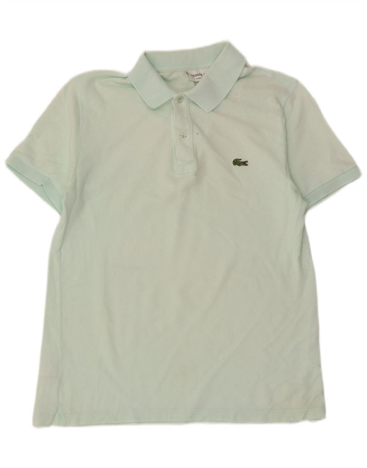 LACOSTE Polo ajustado para hombre talla 4 algodón verde medio