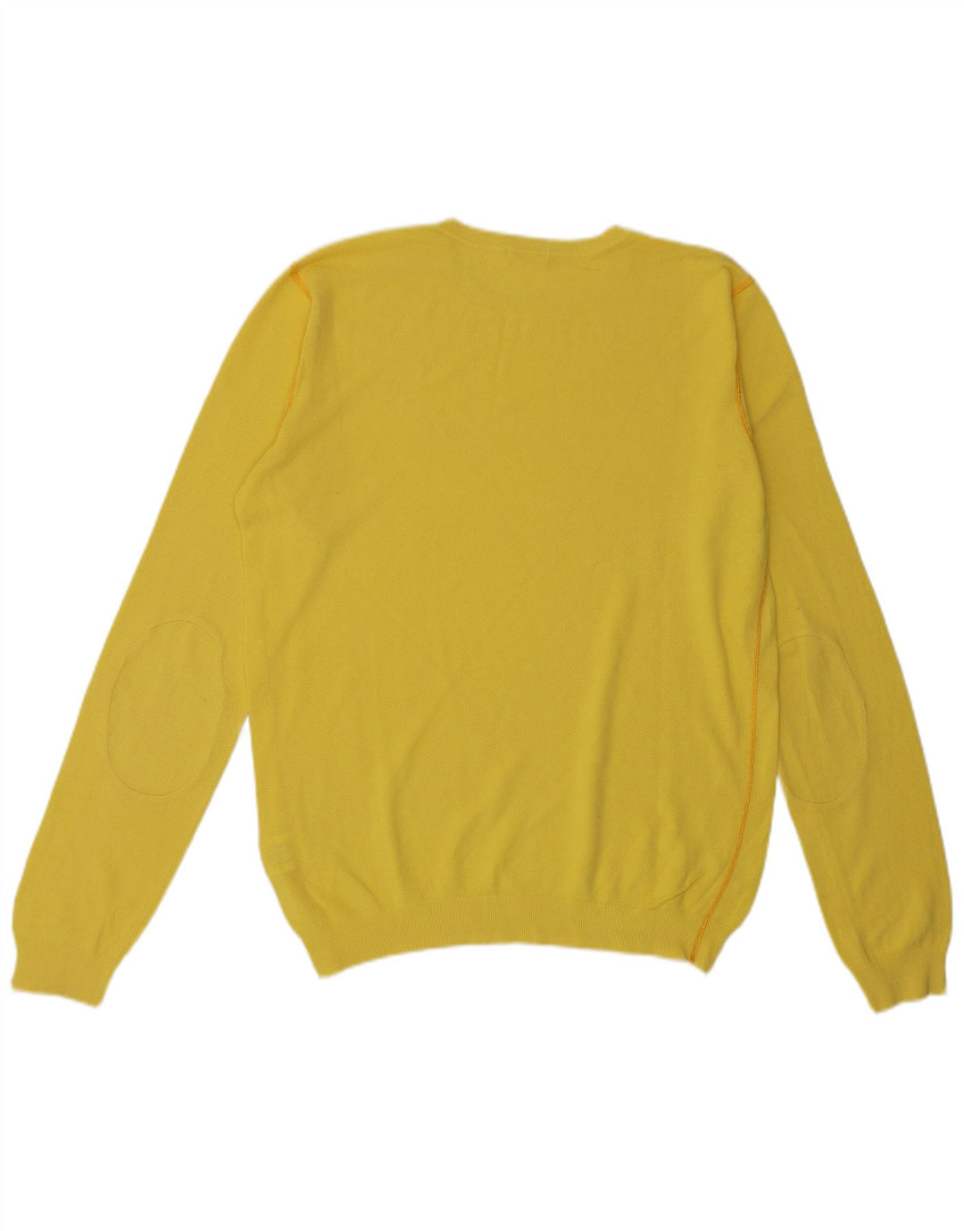 Sun68 - Jersey de cuello redondo para hombre, talla XL, algodón amarillo