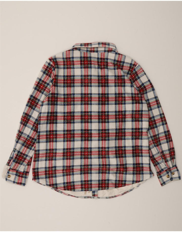 LEE Camisa de franela para mujer Riders UK 46 Large Red Check Poliéster