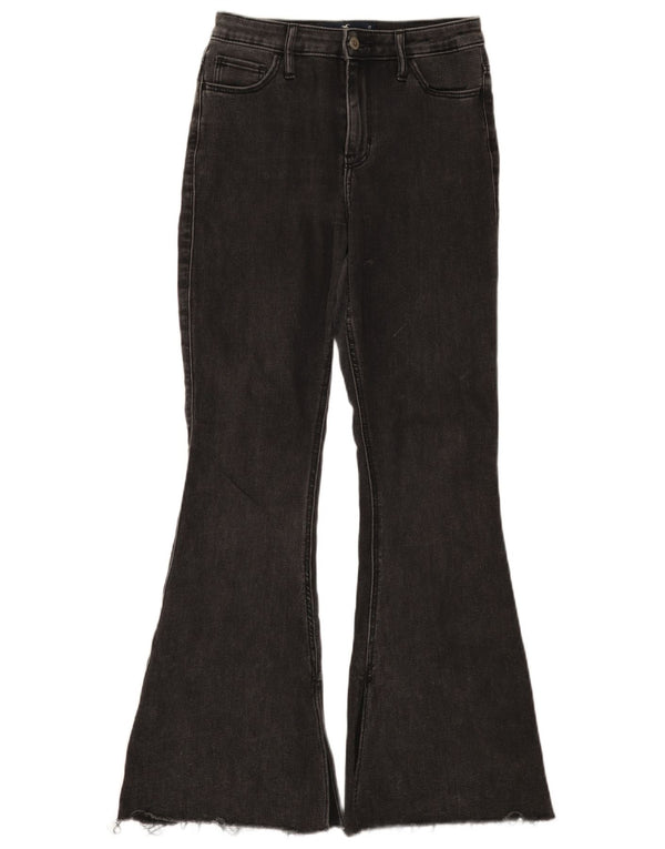 Vaqueros Hollister Acampanados De Tiro Alto Para Mujer W27 L31 Algodón Negro