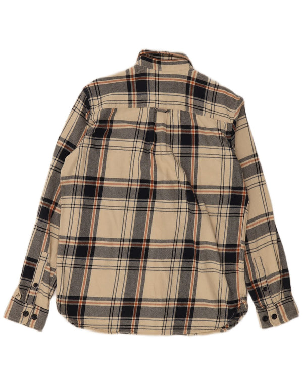 Camisa Jack & Jones Regular Fit De Franela De Algodón A Cuadros Beige Pequeño |