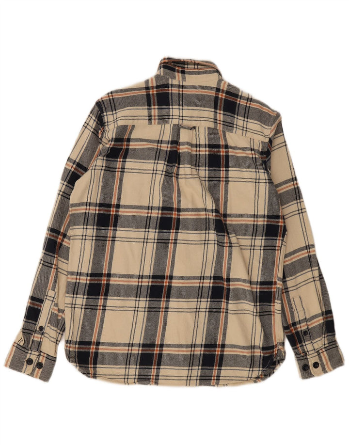 Camisa Jack & Jones Regular Fit De Franela De Algodón A Cuadros Beige Pequeño |