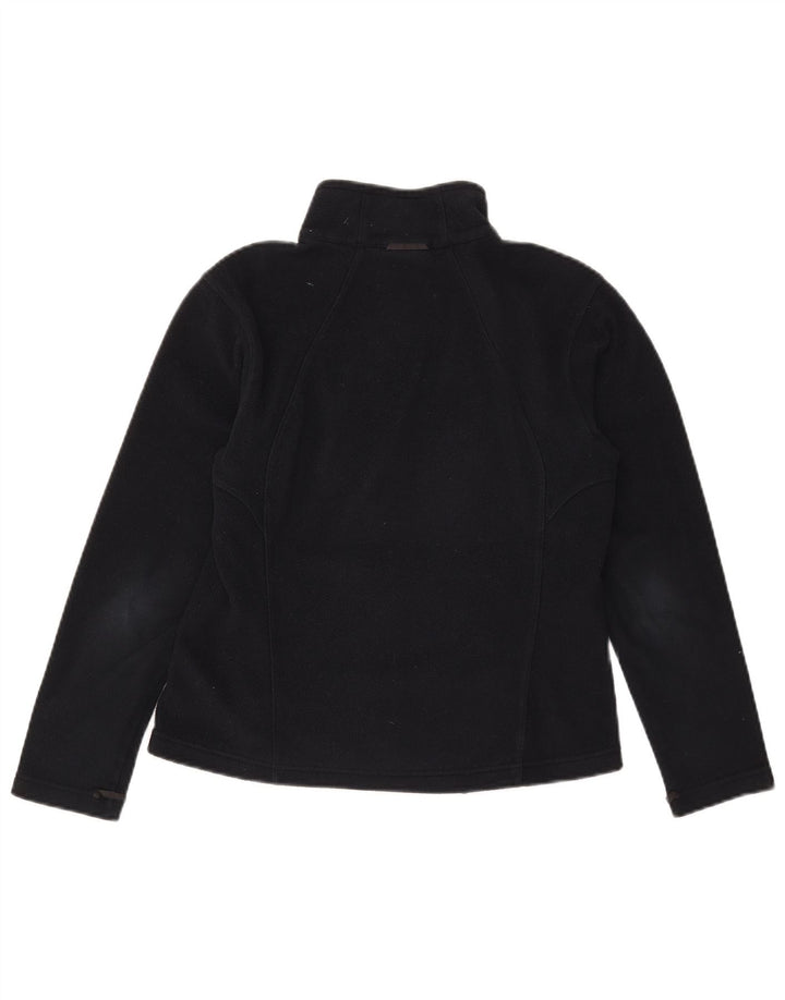 Jack Wolfskin Chaqueta polar para mujer UK 10 Small Poliéster negro