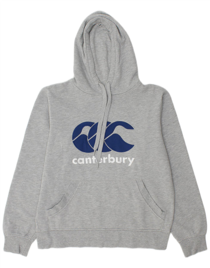 CANTERBURY Jersey con capucha gráfico para hombre pequeño gris