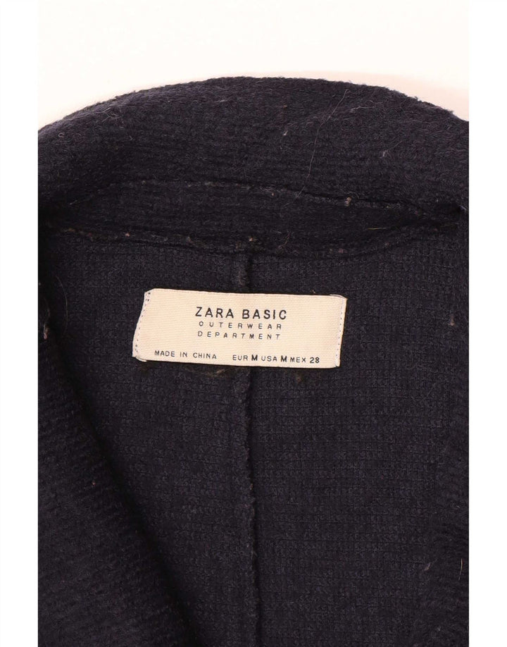 Zara Abrigo Mujer ES 44 Azul Marino Medio