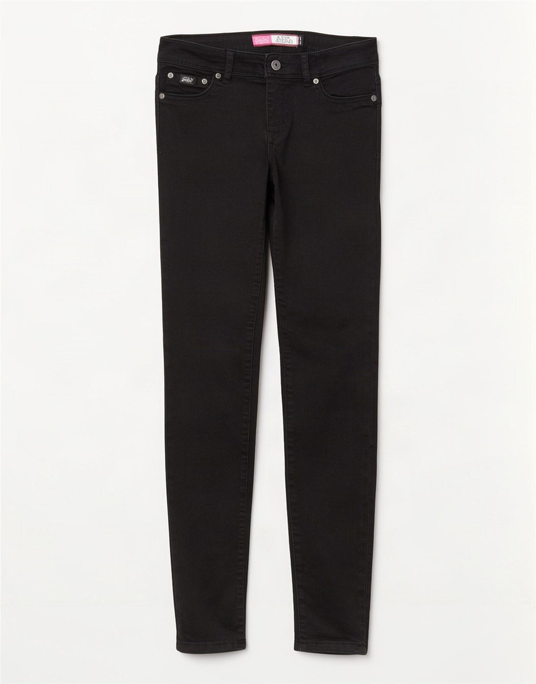 Vaqueros Superdry Alexia Jegging para mujer W28 L32 Algodón negro