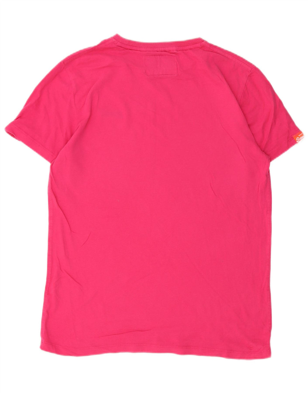 Camiseta Superdry Mujer Top Grande Rosa Algodón