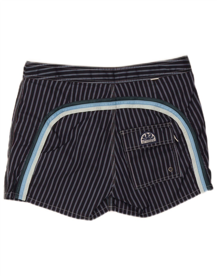Sundek Bañador Hombre Poliéster Rayas Azul Marino Mediano