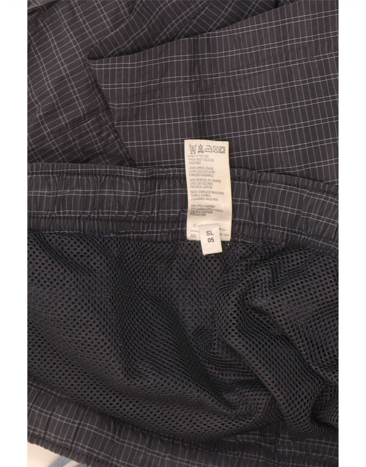 Marks & Spencer Bañador para Hombre de Poliamida a Cuadros Gris Grande