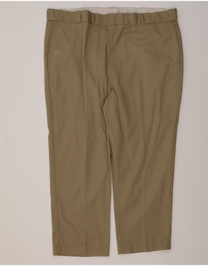 DICKIES Pantalón chino recto para hombre W50 L30 Algodón caqui